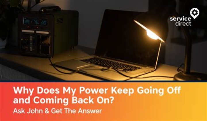 Why does my power light keep blinking?