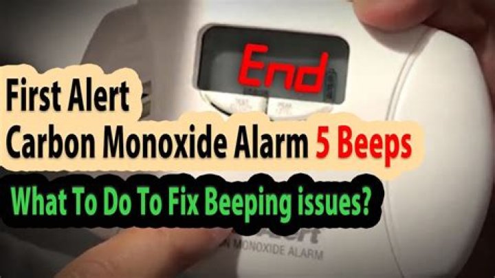Why is my carbon monoxide alarm going off every minute?