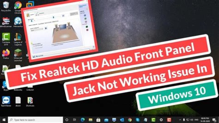 Why is my front panel Jack not working?