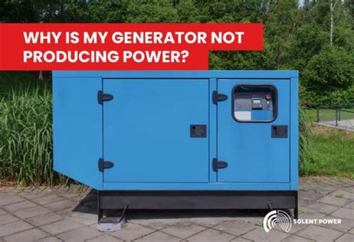 Why is my generator not producing power?