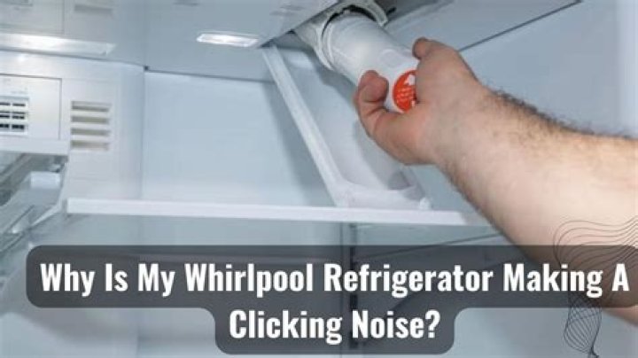 Why is my refrigerator making a clicking noise?