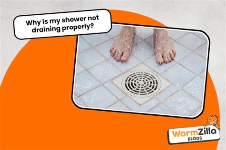 Why is my shower not draining in my RV?