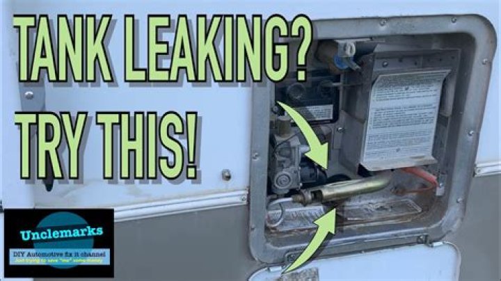 Why is my water tank leaking in my motorhome?
