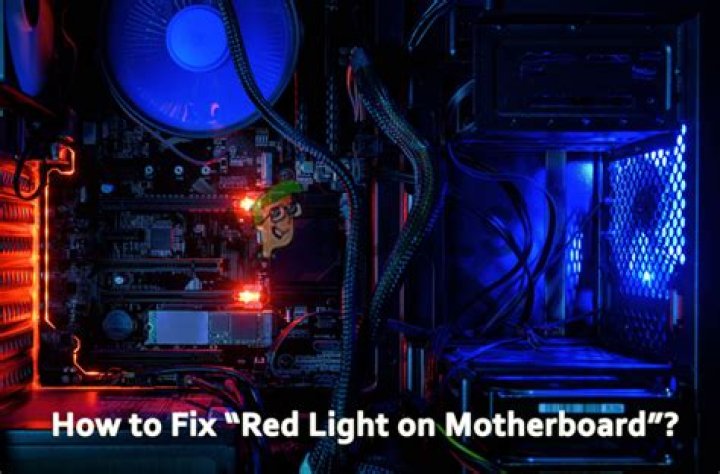 Why is the OK light red on my computer?