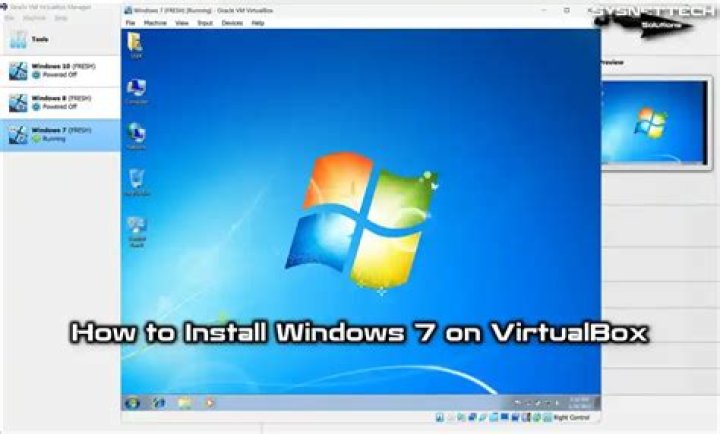 Windows 7 virtual machine - How To Discuss